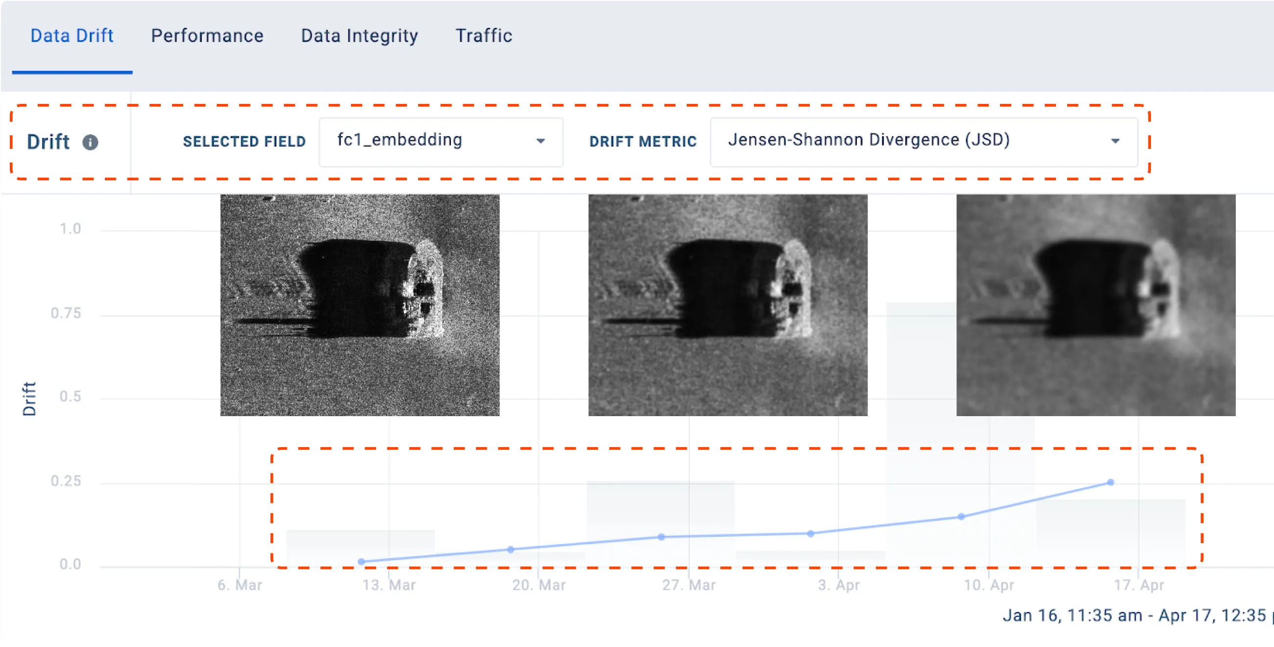 Monitor drift and identify outliers on sensor data