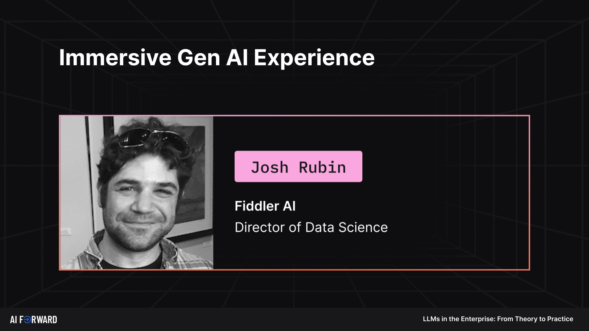 AI Forward Summit - LLMs in the Enterprise video image cover for Immersive Gen AI Experience