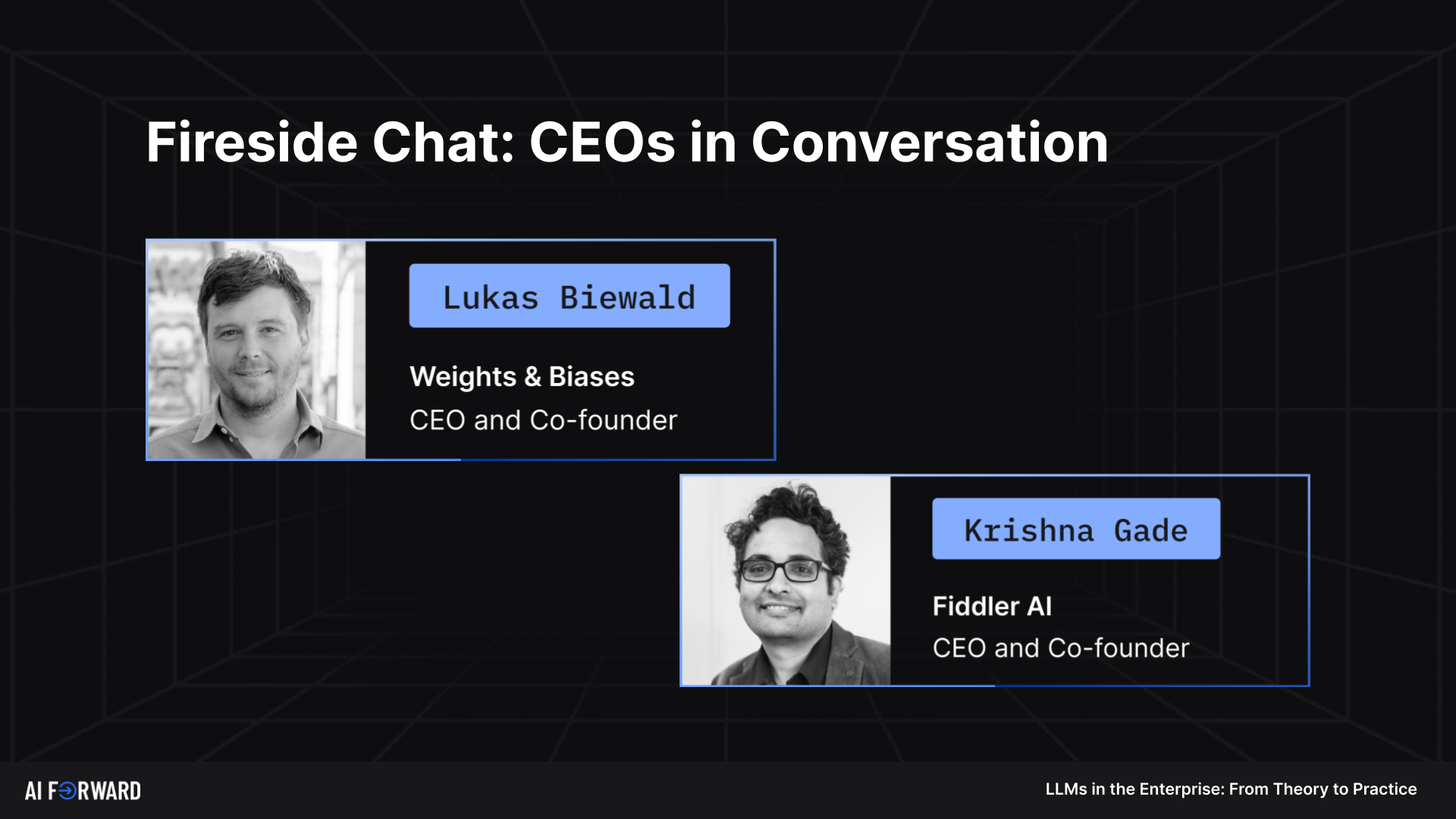 AI Forward Summit - LLMs in the Enterprise video image cover for Fireside Chat: CEOs in Conversation